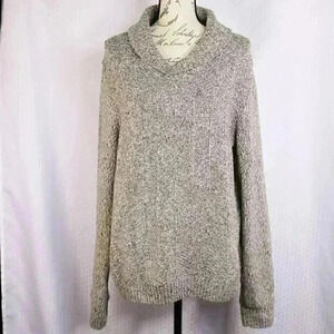 Marc Anthony Slim fit size XL cotton blend brown/white marled sweater